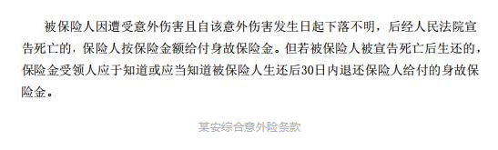 旅游失蹤什么保險能賠？
